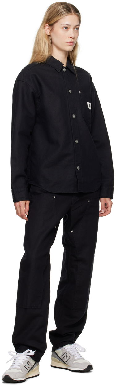 Cargo housut Carhartt WIP Double Knee Cotton Canvas Relaxed Fit Pants Musta | I033573 8902, 3