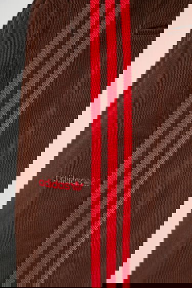 Verryttelyhousut adidas Originals Originals Cord Wide-Leg Pants with Red Side Stripes Ruskea | JX3108, 3
