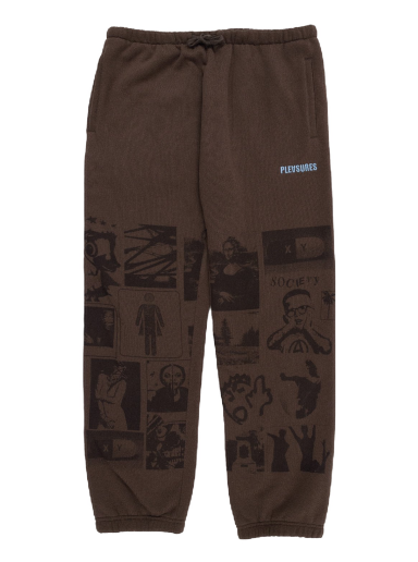 Verryttelyhousut Pleasures Choices Sweatpants Brown Ruskea | P23SP041-BROWN