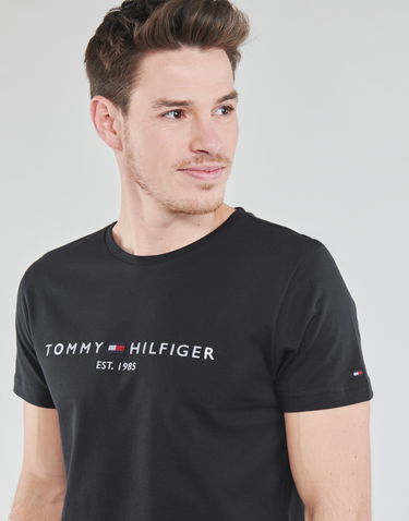 T-paita Tommy Hilfiger CORE TOMMY LOGO TEE Musta | MW0MW11465-BAS-NOS, 4