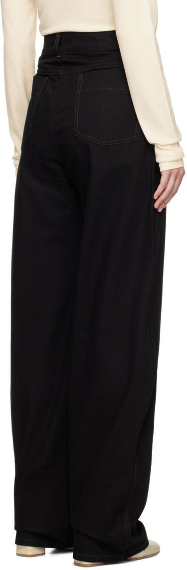 Jeans LEMAIRE LEMAIRE High Waisted Curve Pants Musta | PA1052 LD1000, 2