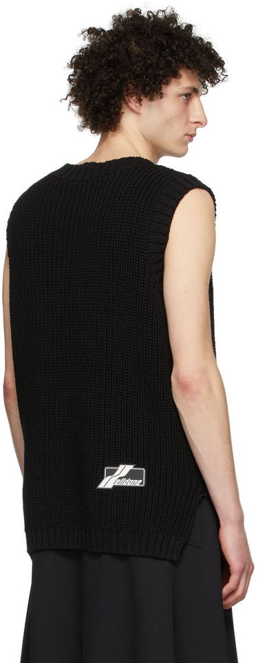 Villapaita We11done We11done Knit Monster Vest Musta | WD-KV1-22-607-U-BK, 2
