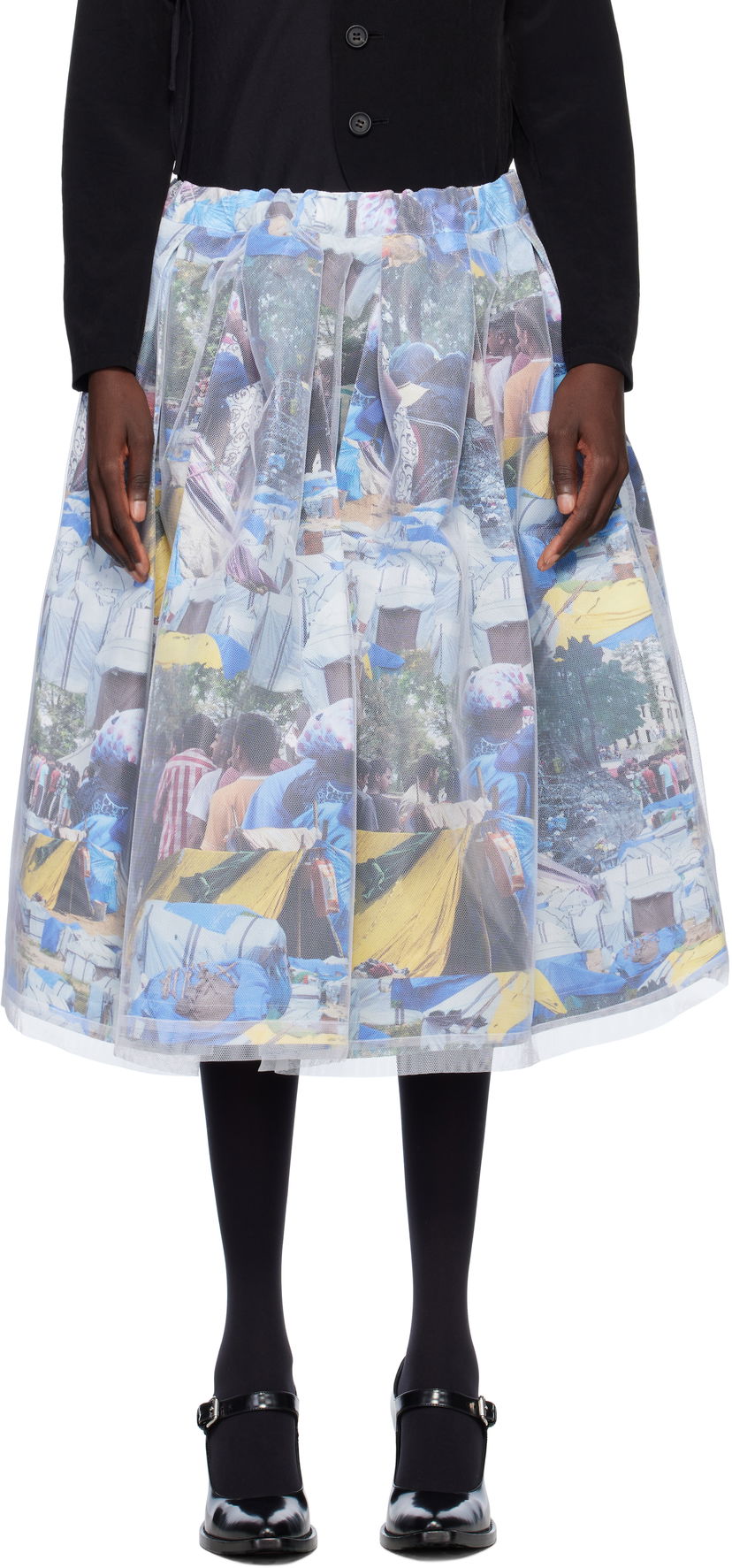 Hame Comme des Garçons Comme des Garçons Tulle Midi Skirt Monivärinen | GO-S014-S25