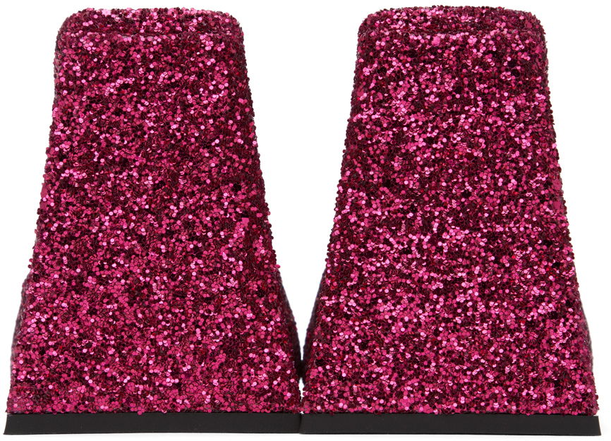 Kengänhoito The Attico Attico Devon Glitter Mules Vaaleanpunainen | 227WS000 G001, 1