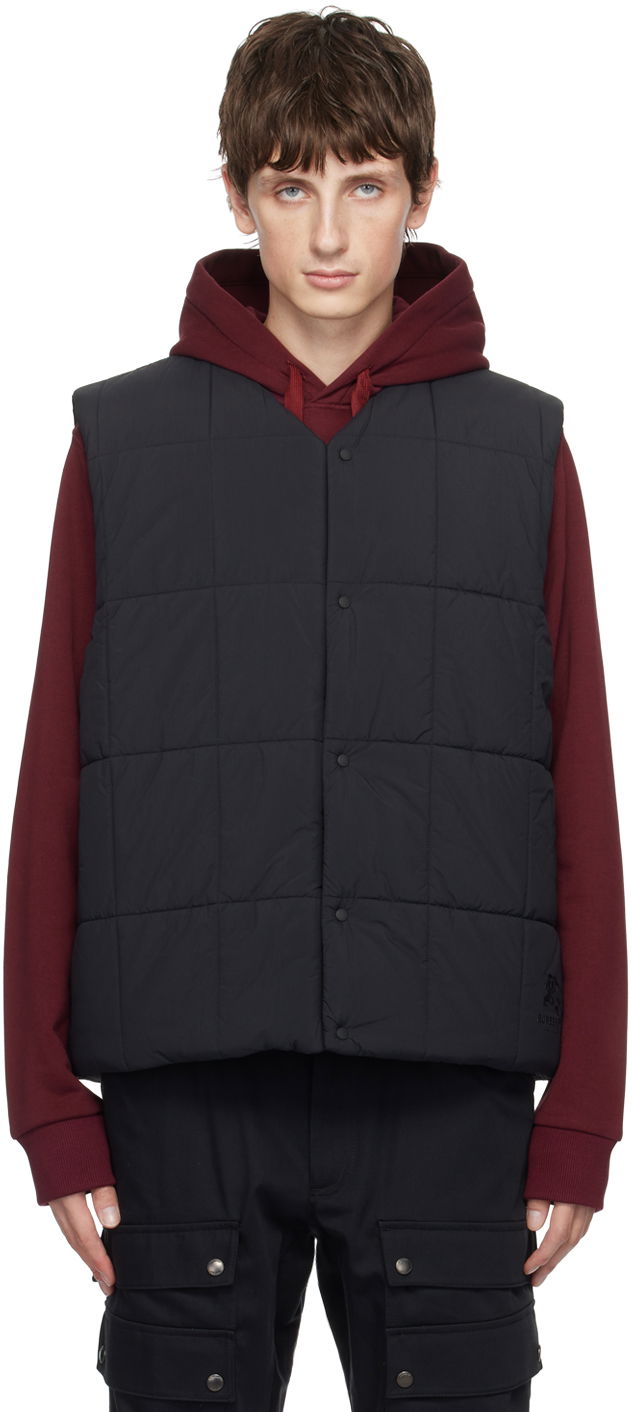 Liivi Burberry Black Quilted Puffer Vest Musta | 8074275