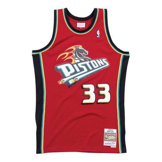 Jersey Mitchell & Ness Mitchell & Ness NBA Swingman Jersey Pistons Grant Hill Punainen | SMJYAC18057-DPISCAR99GHI