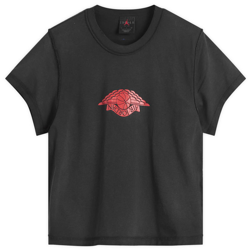 Crop top Jordan Flight Graphic Crop T-Shirt Musta | IH2484-010