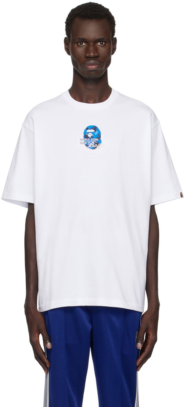 T-paita BAPE Ape Head T-shirt Valkoinen | 001TEK801328M