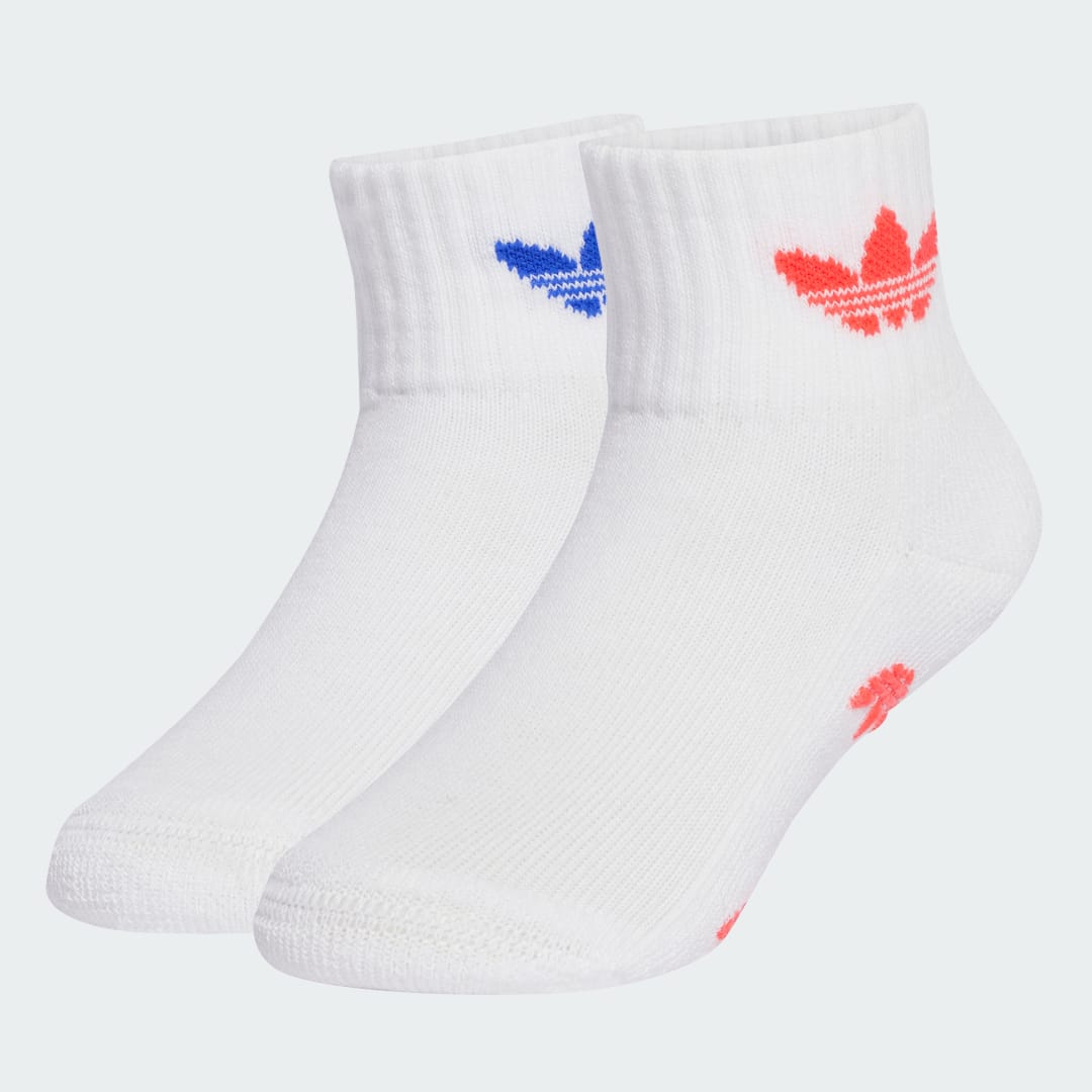Sukat adidas Performance Anti-Slip Quarter Socks - 2 Pairs Valkoinen | JW0308, 0