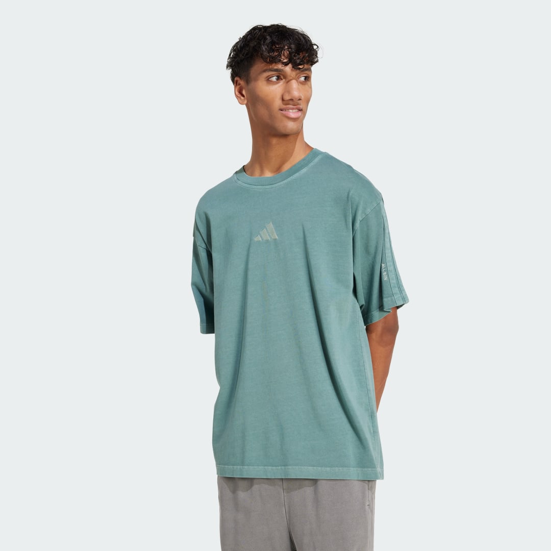 T-paita adidas Performance ALL SZN Washed Tee Vihreä | JN0610, 0