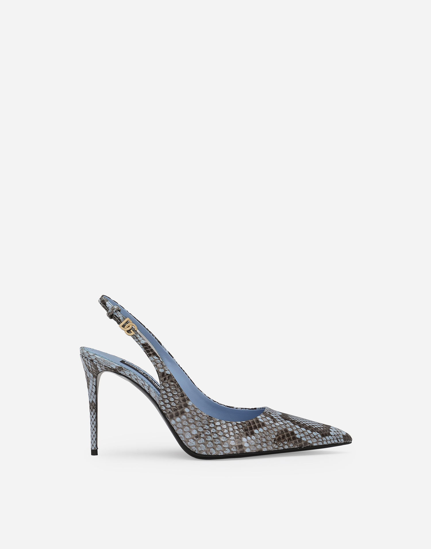 Tennarit ja kengät Dolce & Gabbana Python Skin Slingback Pumps Sininen | CG0774A211180789, 0