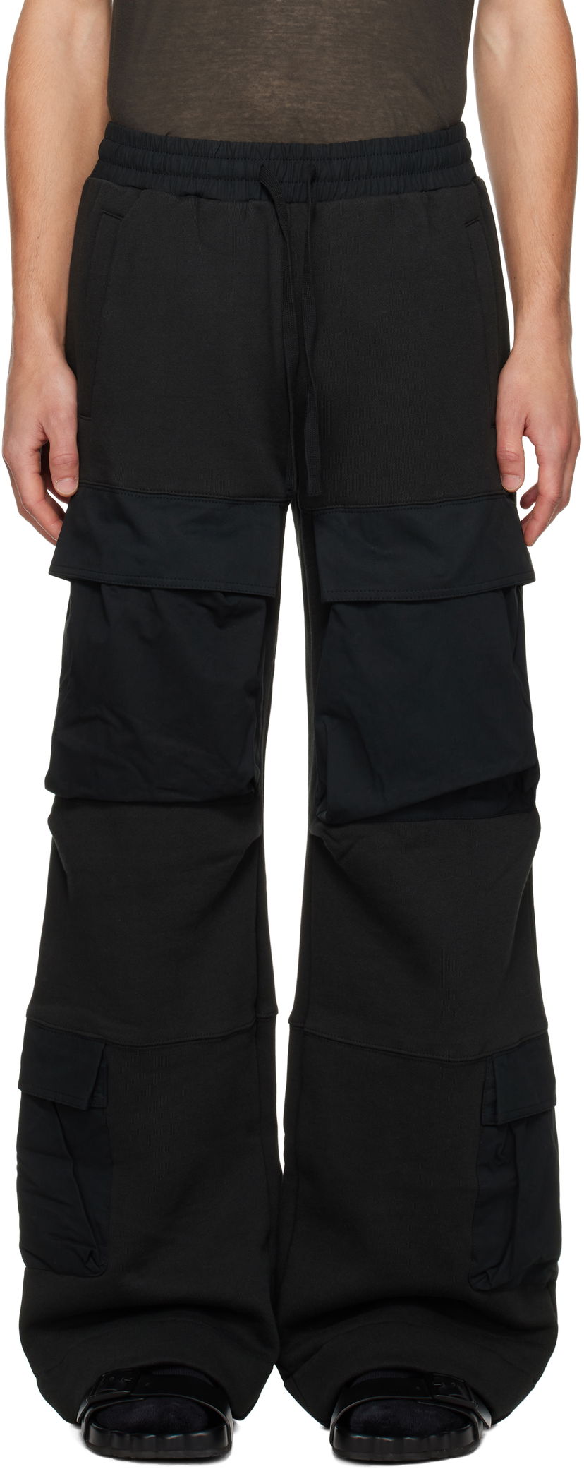 Cargo housut Entire Studios Utility Cargo Pants Musta | ES2341SO