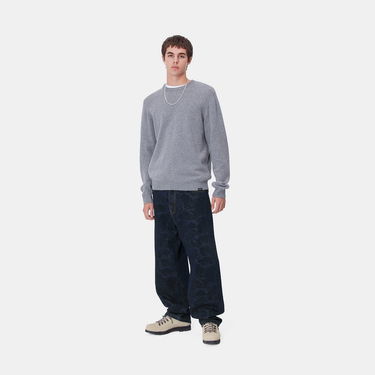 Jeans Carhartt WIP Relaxed Fit Printed Cotton Canvas Pants Sininen | I033755_3, 3