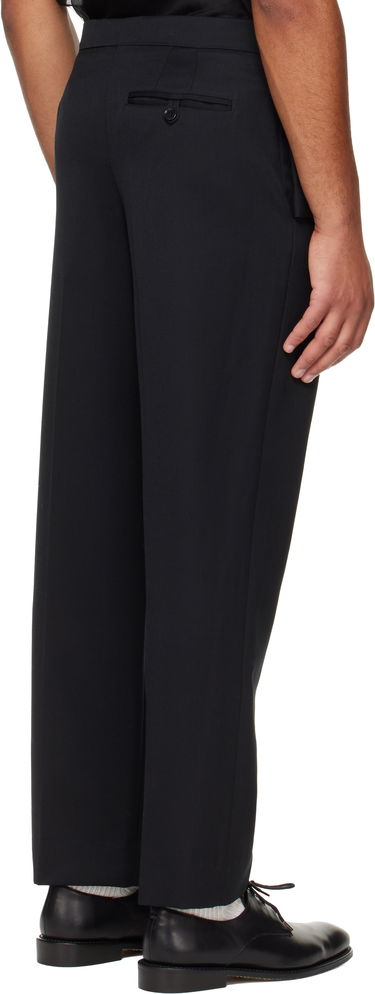 Housut Simone Rocha Simone Rocha Bow Waist Straight Leg Trousers Musta | 4170 1217, 2