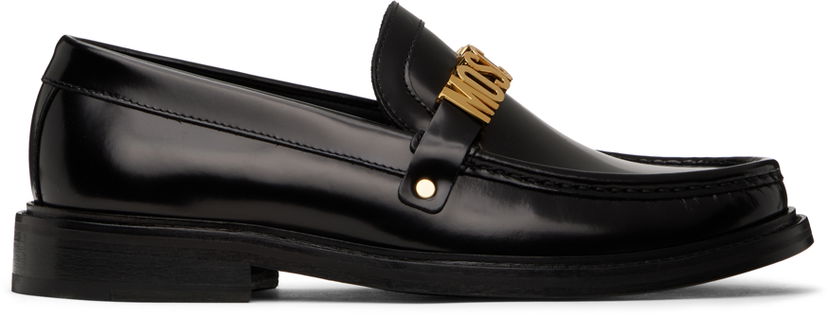 Vaatteet Moschino Moschino 'Moschino' College Loafers Musta | MB10113C1LGB0000