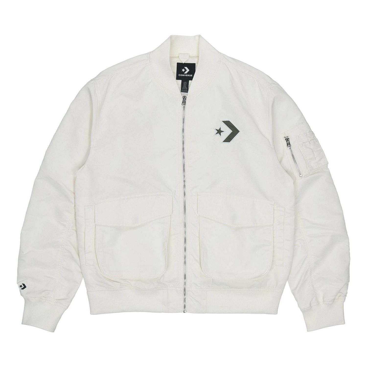 Bomber-takki Converse Converse Loose Retro Aviator Jacket Valkoinen | 10024169-A01, 0