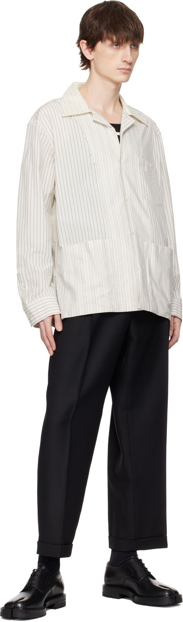 Housut Maison Margiela Maison Margiela Mohair Trousers Musta | S50KA0672 M35259, 3