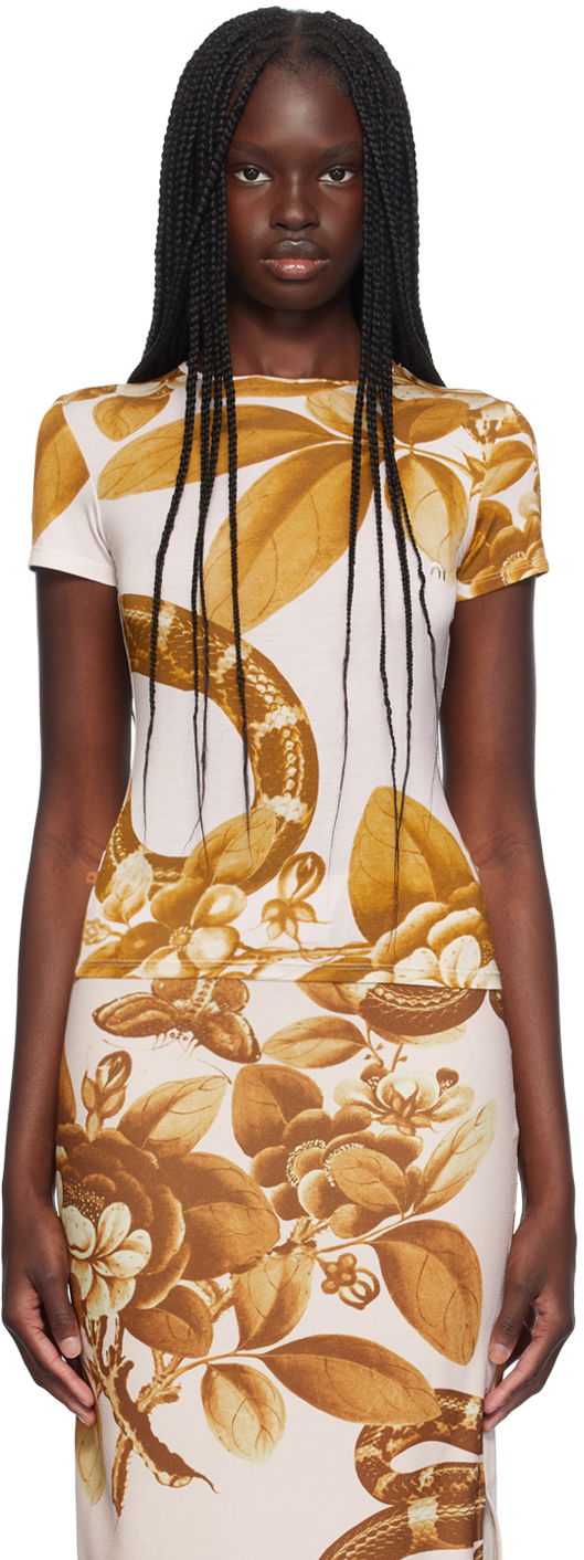 T-paita Miaou Miaou Eden Mini T-Shirt Beige | 7026TJBEDN