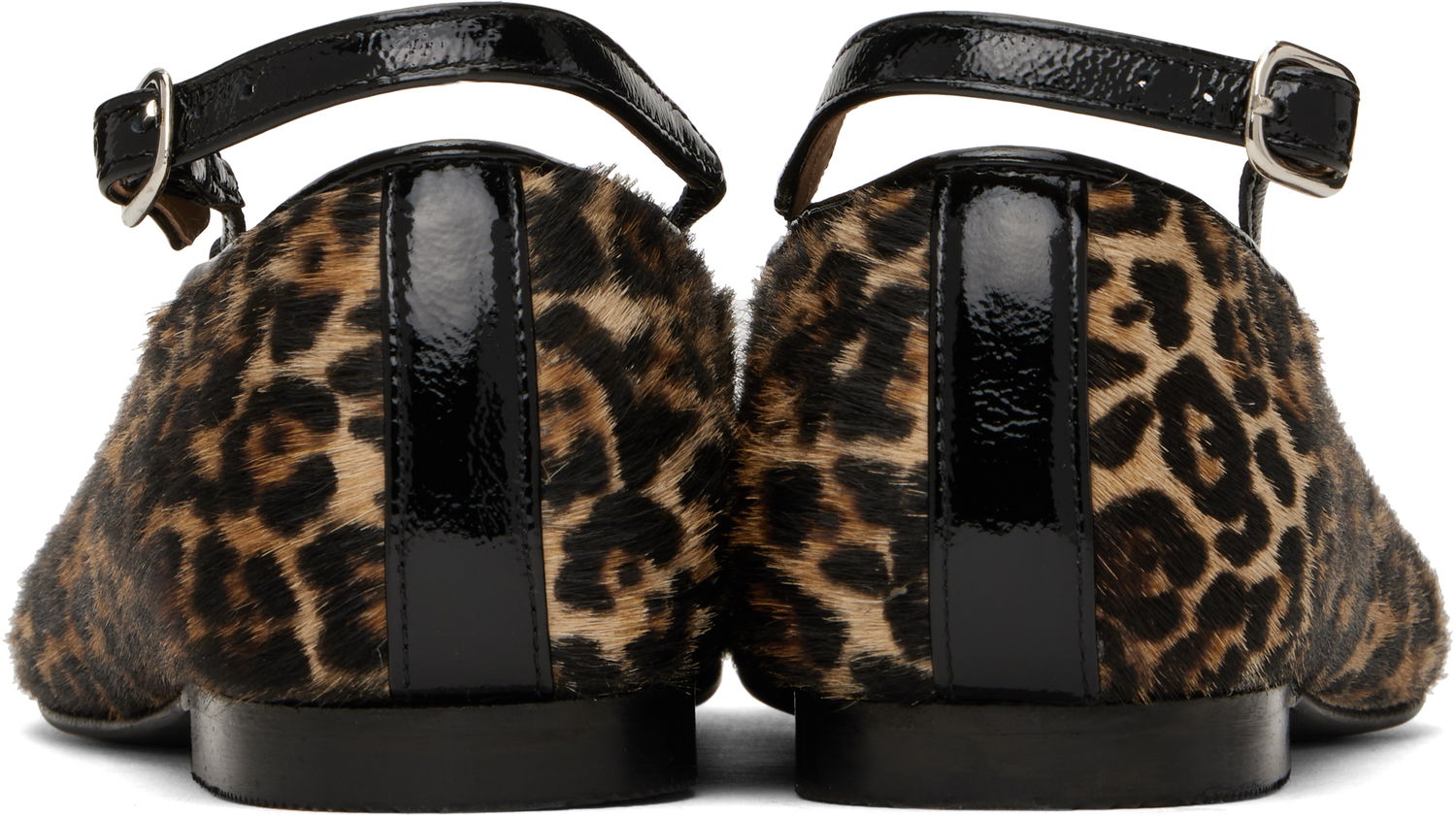 Tennarit ja kengät A.P.C. A.P.C. Katie Leopard Print Calf Hair Ballerina Flats Ruskea | PXBUM-F53309, 1