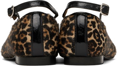 Tennarit ja kengät A.P.C. A.P.C. Katie Leopard Print Calf Hair Ballerina Flats Ruskea | PXBUM-F53309, 1