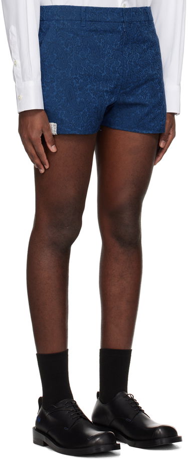 Shortsit ADER ERROR Floral Print Tailored Shorts Sininen | BN01SSBT0201BL, 1