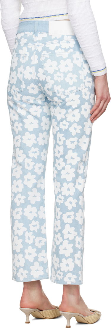 Jeans MSGM MSGM Printed Jeans Sininen | 3841MDP232 257272, 2