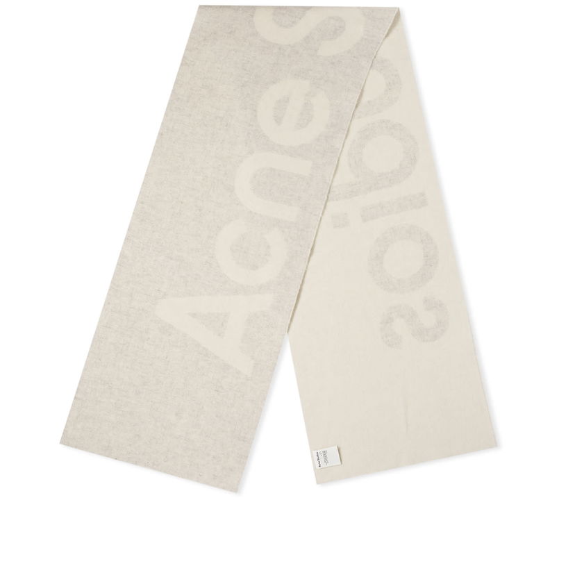 Huivi Acne Studios Toronty Logo Contrast Recycled Scarf Harmaa | CA0154-DLZ