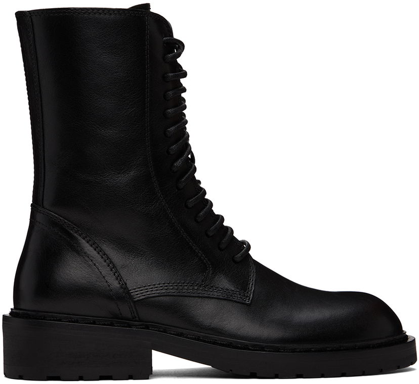 Vaatteet Ann Demeulemeester Ann Demeulemeester Danny Lace-Up Boots Musta | 2201-W-C01-380-099