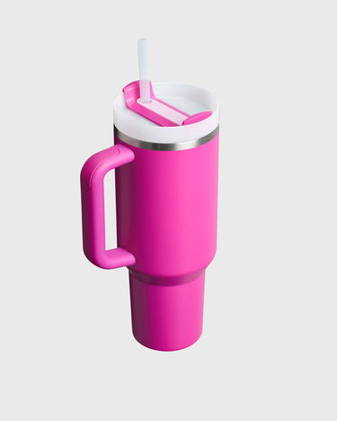 Juomapullo Stanley Quencher H2.0 FlowState Tumbler with Handle and Straw Vaaleanpunainen | 10-13230-064, 2