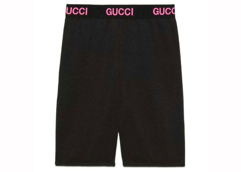 Shortsit Gucci Biker Shorts Black/Pink Musta | 688421 XJDS5 1037