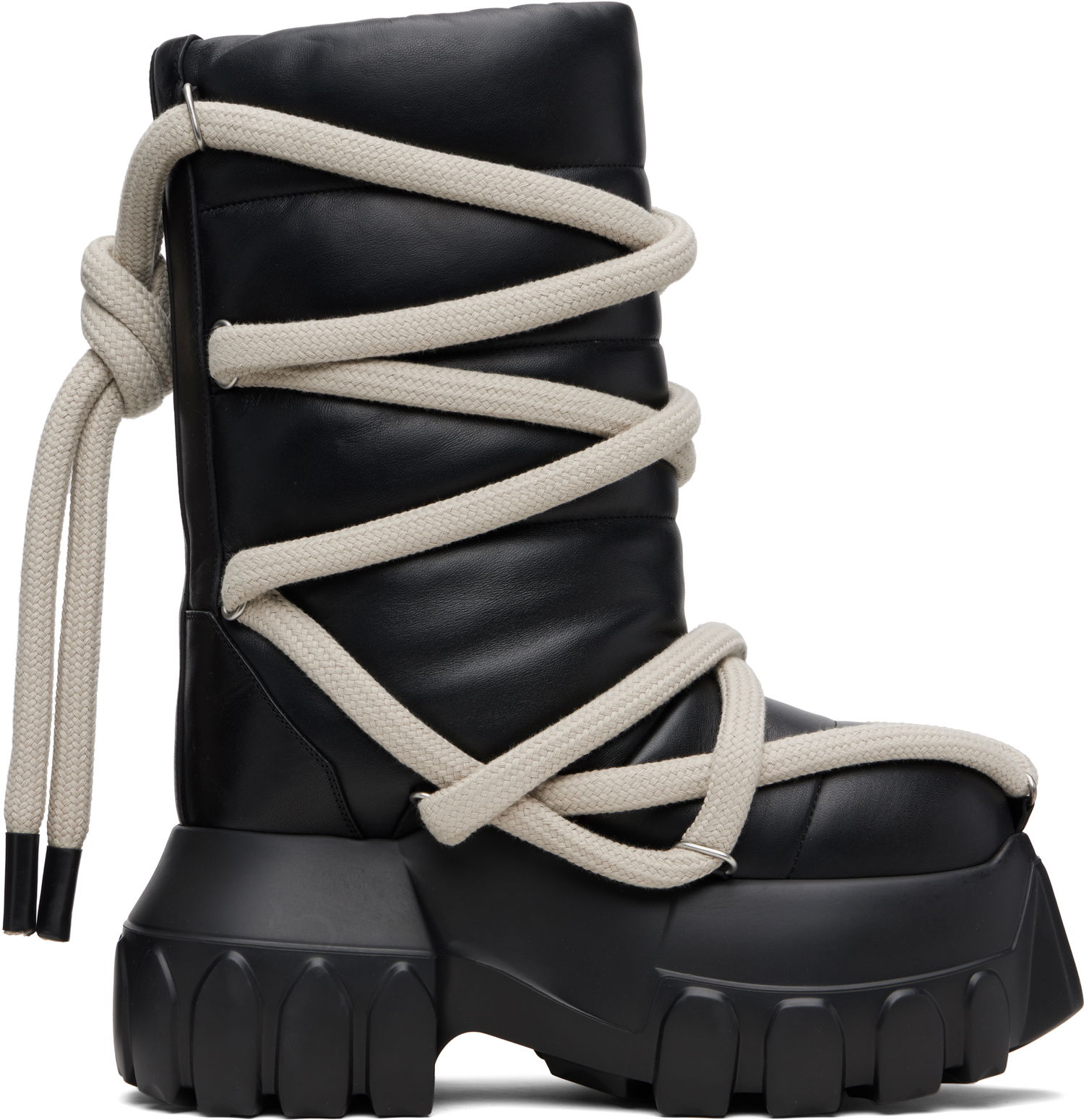 Tennarit ja kengät Rick Owens Rick Owens Concordians Lunar Mega Tractor Boots Musta | RU02E1862 LLPPW3, 0