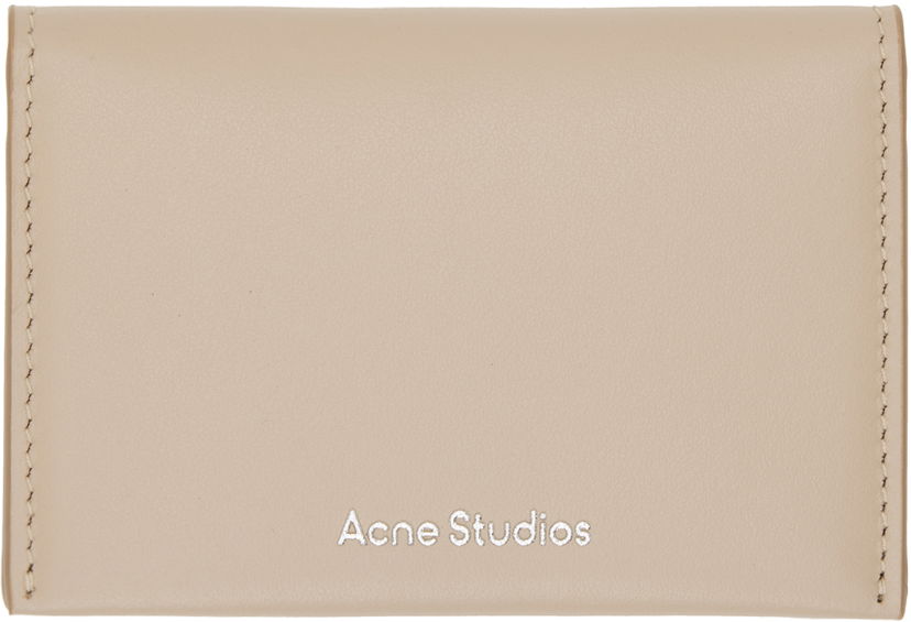 Lompakko Acne Studios Bifold Card Holder Beige | CG0236-