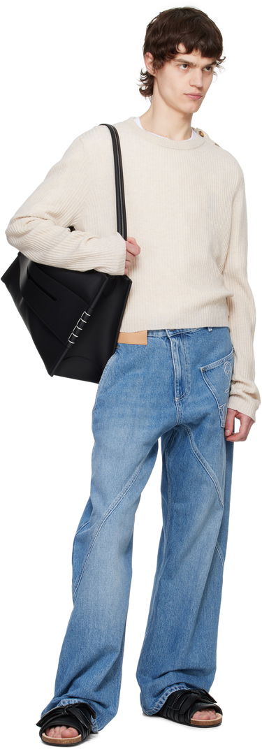 Kangaskassi JW Anderson JW Anderson Large Loafer Shoulder Bag Musta | HB0717-LA0360, 3