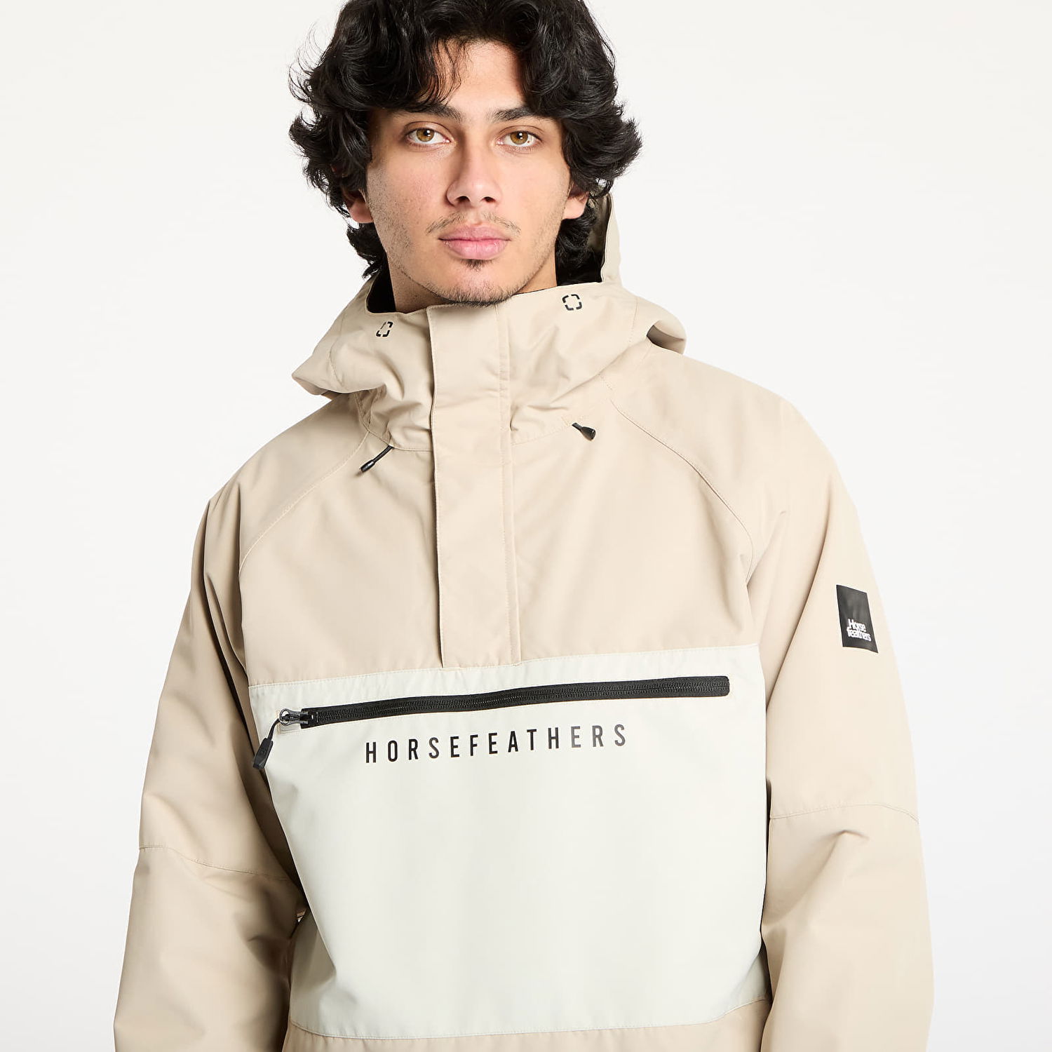 Tuulitakki Horsefeathers Horsefeathers Donnie Anorak Jacket Beige | OM319B, 0