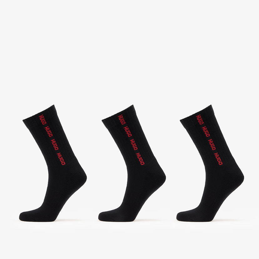 Alusvaatteet ja sukat BOSS Hugo 3-Pack Qs Rib Tape Md Black Musta | 50543076-001