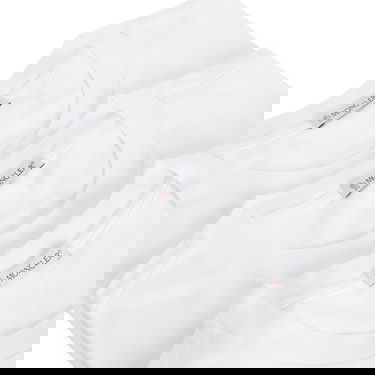 T-paita Moncler Pack of 3 Lightweight Cotton Jersey T-Shirts White Large Valkoinen | 8C000-26-829H8-001, 2