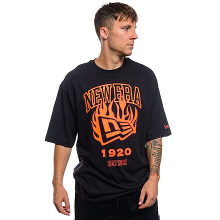 T-paita New Era Oversized T-Shirt Flame Musta | 60564870