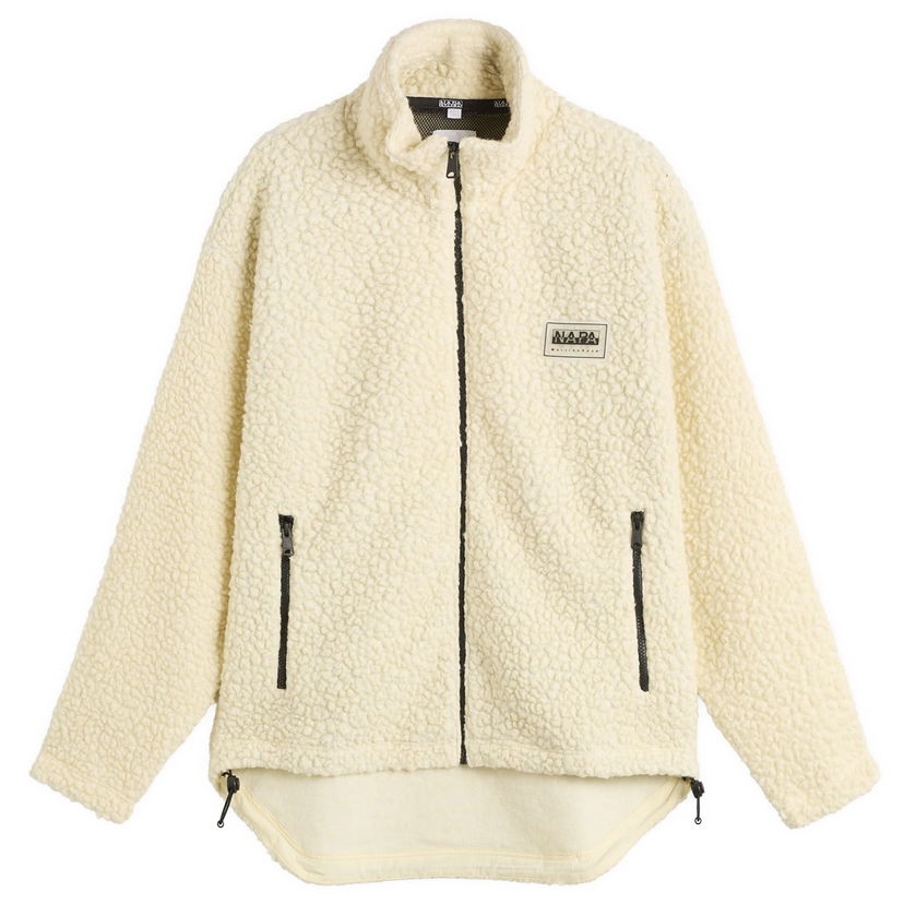 Takki Napapijri Martine Rose Logo Fleece Jacket Beige | NP0A4IG7-N1A