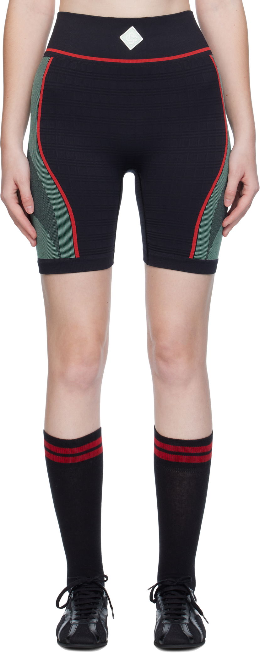 Shortsit Casablanca Casablanca Seamless Sport Shorts Musta | WPF25-ACT-031-01