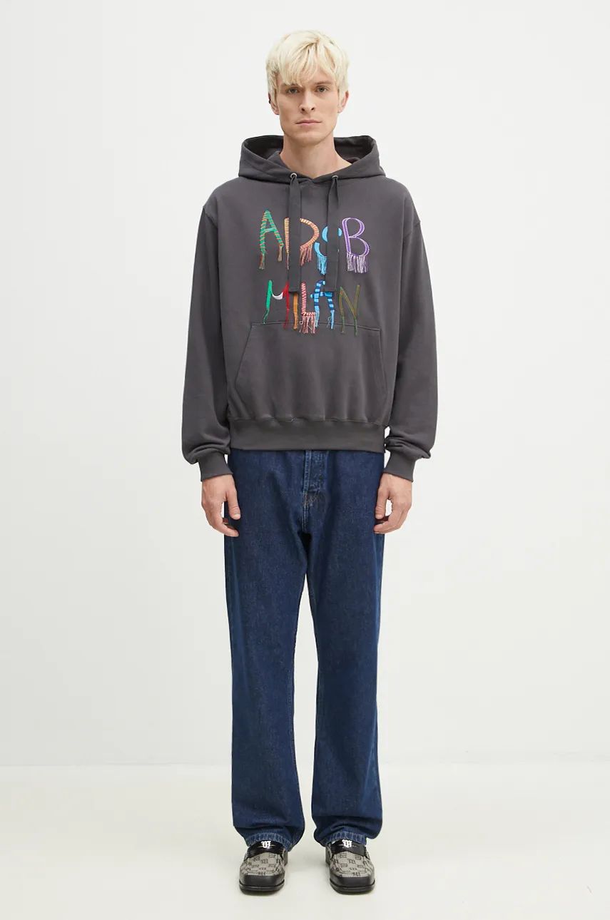 Huppari Andersson Bell Embroidery Hoodie Harmaa | atb1148u, 0