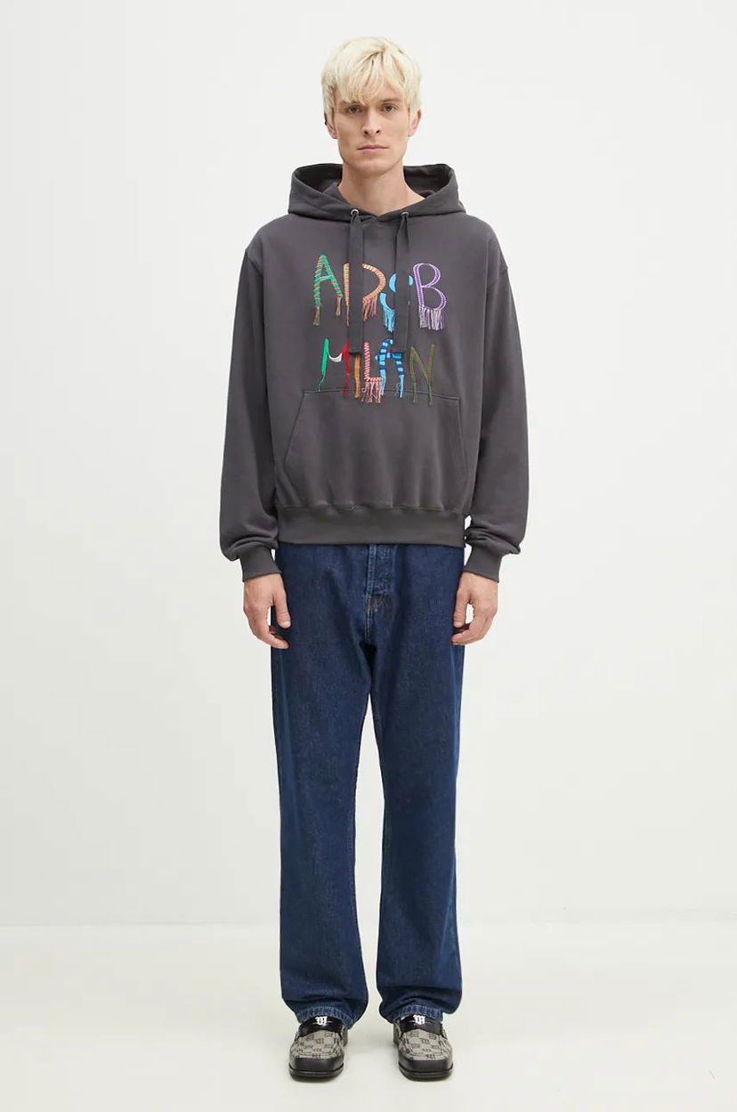 Huppari Andersson Bell Embroidery Hoodie Harmaa | atb1148u