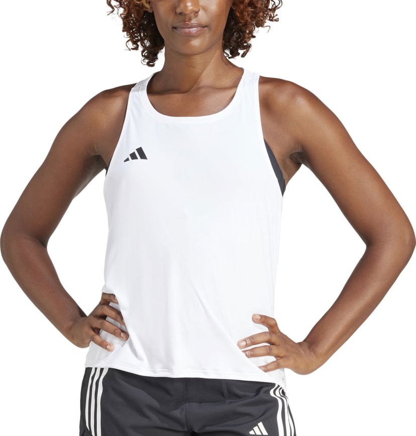 Tankkitoppi adidas Performance Adizero Tank Top Valkoinen | in1181