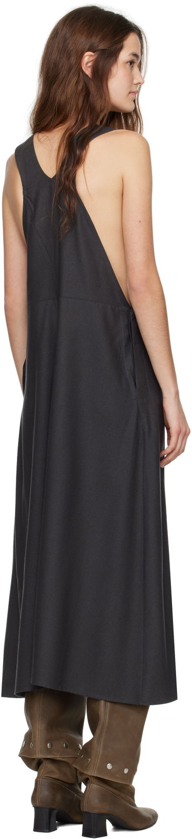 Mekko Baserange Baserange Gren Overalls Midi Dress Harmaa | DRGRO-WS-SP25, 2
