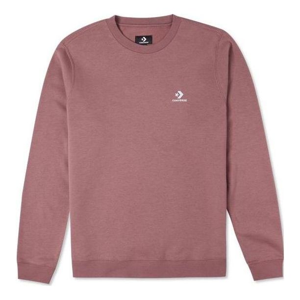 Villapaita Converse Embroidered Star Chevron Brushed Fleece Sweatshirt Vaaleanpunainen | 10024510-A05