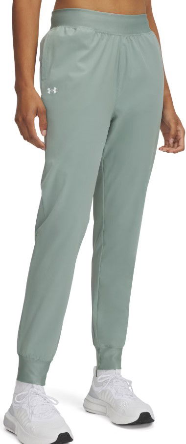 Housut Under Armour Under Armour UA Rival Hi Rise Woven Pants Vihreä | 1382727-348