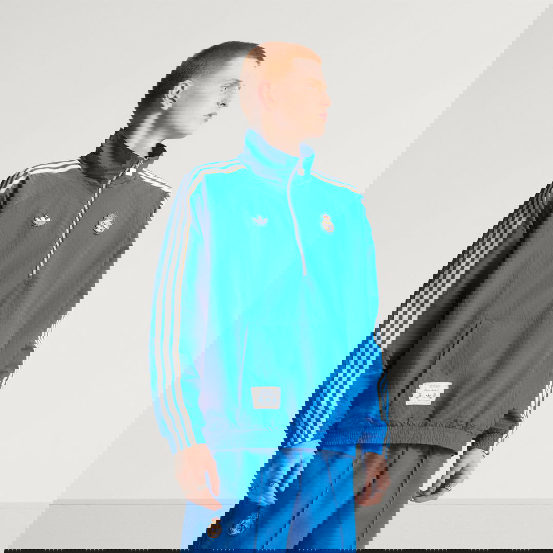 Takki adidas Performance Real Madrid Terrace Icons Half-Zip Jacket Sininen | KC3736, 0
