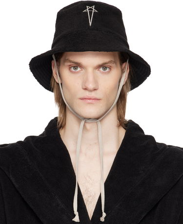 Hattu Rick Owens Rick Owens Beach Bucket Hat Musta | RH0000004 SPO1, 0