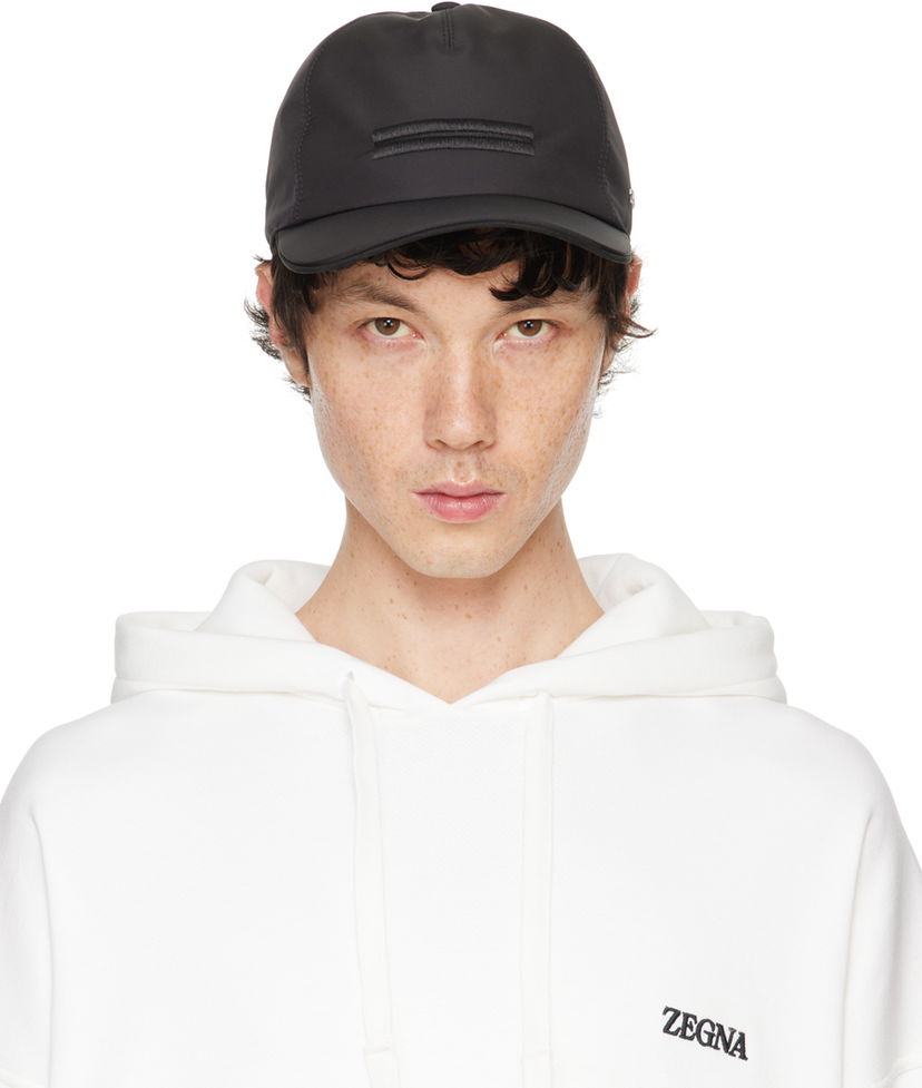 Korkki ZEGNA Technical Baseball Cap Musta | E8I00H-B8C