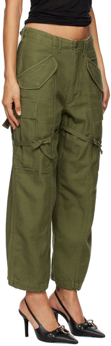 Cargo housut R13 R13 Cropped Cargo Trousers Vihreä | R13WR320-D091A, 1