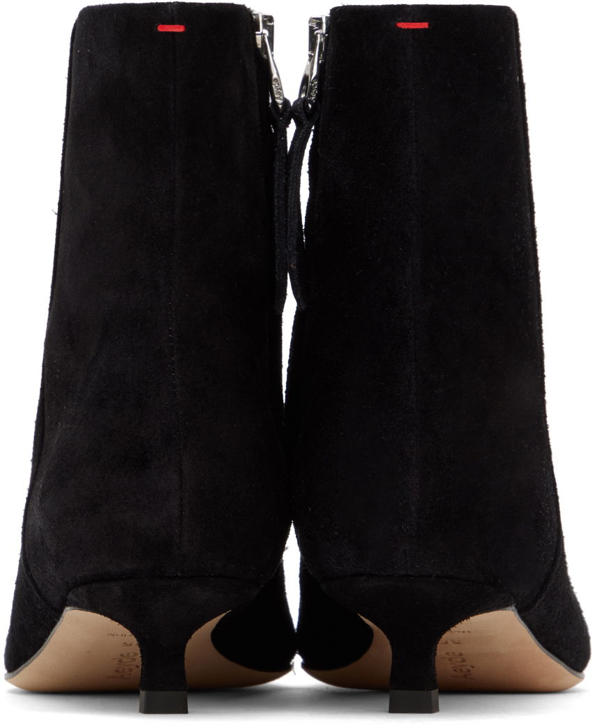 Kengänhoito Aeyde Aeyde Sofie Suede Kitten Heel Ankle Boots Musta | A11-AB-RMAP35KT-222-800-022, 1